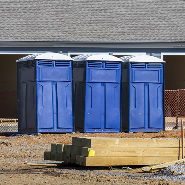 what is the expected delivery and pickup timeframe for the portable restrooms in Schuyler